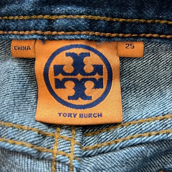 Tory Burch Classic Denim Jeans, size 25 - Picture 6 of 10